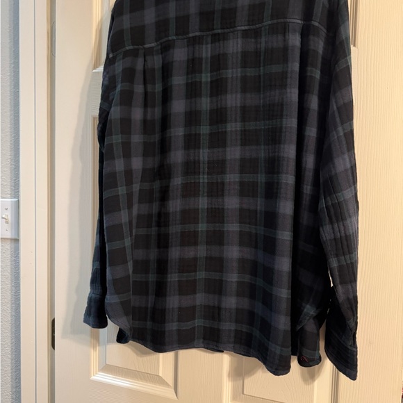 Madewell - Men's Plaid Shirt - Black and Green - Picture 2 of 5